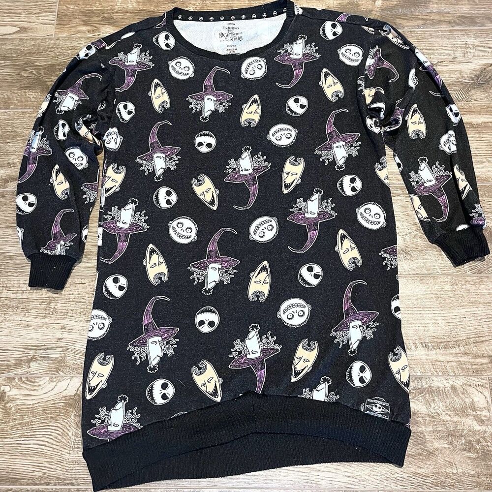 Disney The Nightmare Before Christmas Sleep Shirt Women XS Pajamas Top